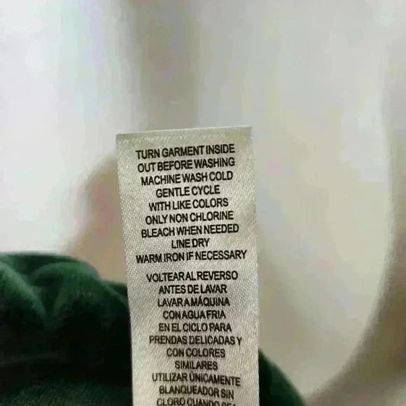 Jolie & Joy women's cropped velour green pullover hoodie size large - Picture 7 of 7